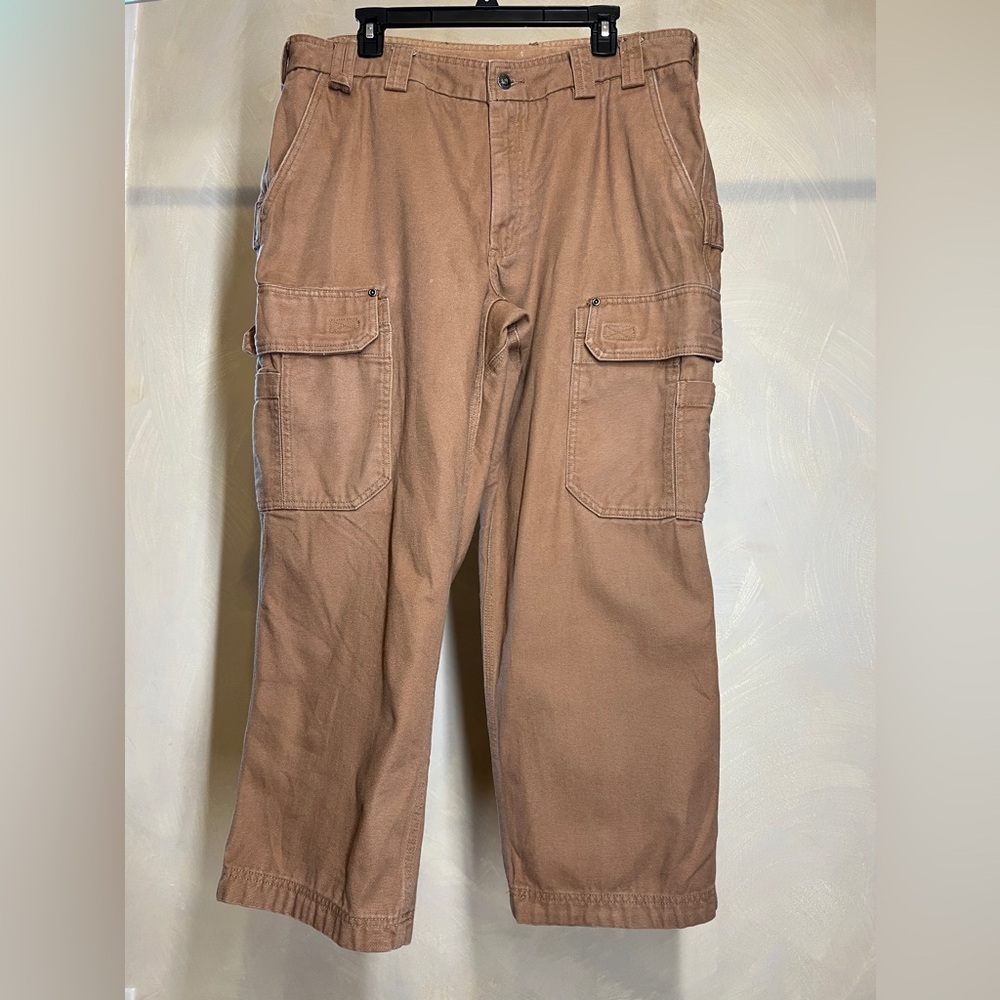 Duluth Trading Co. Relaxed Fit Men Canvas Construction Carpenter Pants|SZ:40x28